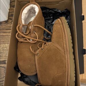 UGG Tan Suede Boots with Plush Lining